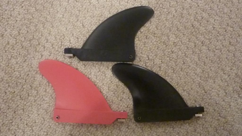 Mega Surf kayak/ Waveski fins. Unused. £30 incl P & P. The UK Rivers