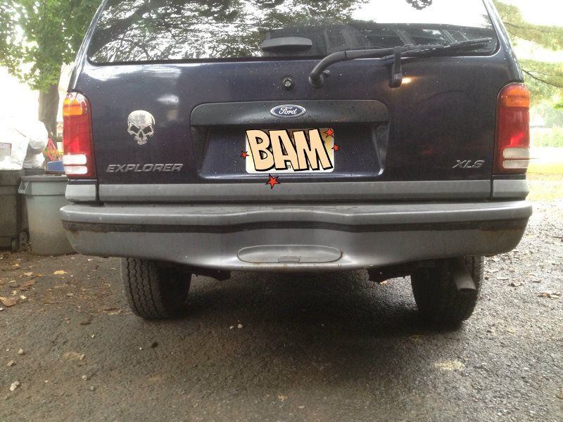 How to Fix A Bent Rear Bumper! Quick and Easy!! Ford Explorer and