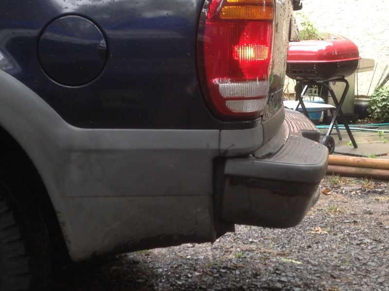 How to Fix A Bent Rear Bumper! Quick and Easy!! Ford Explorer and
