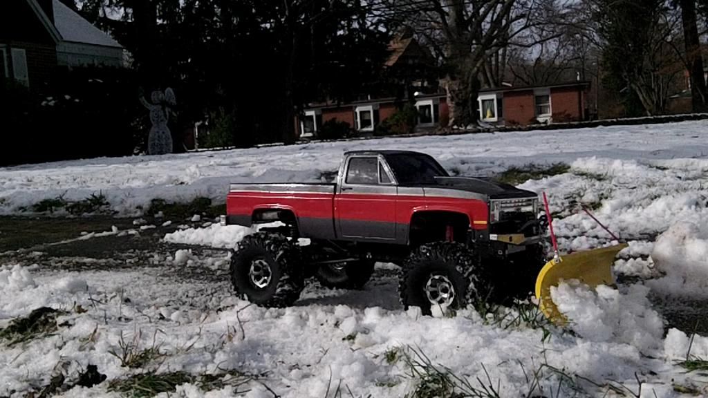 Scale Snow Plow on my scx10 RCCrawler
