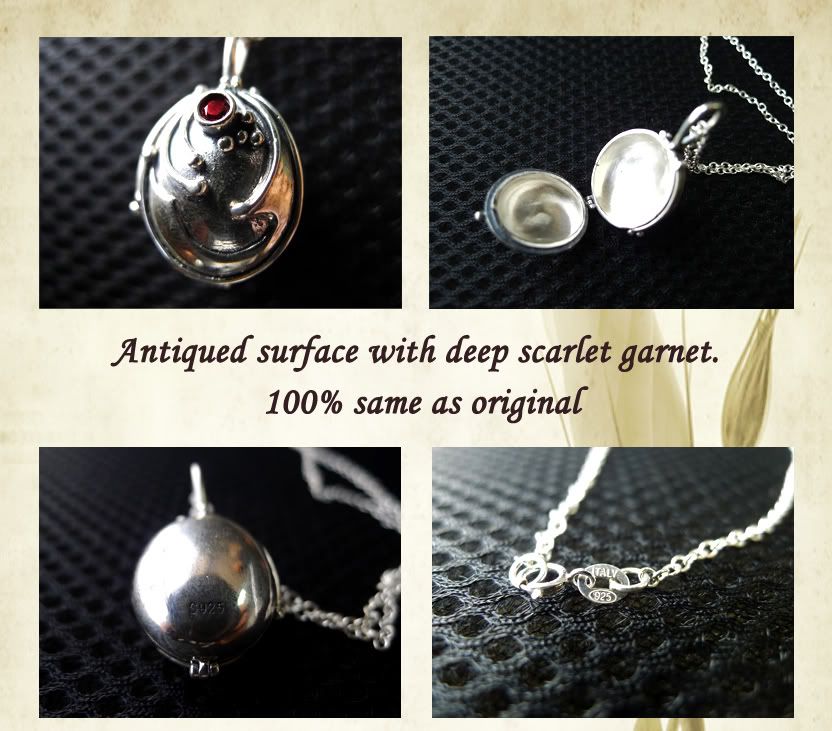 Vampire Diaries Elena’s Antique Necklace Locket Sterling 925 Silver eBay