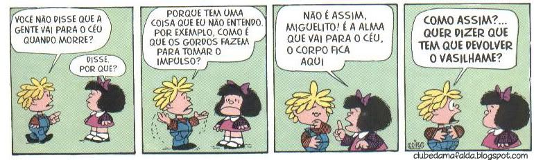 Clube da Mafalda: Tirinha 444