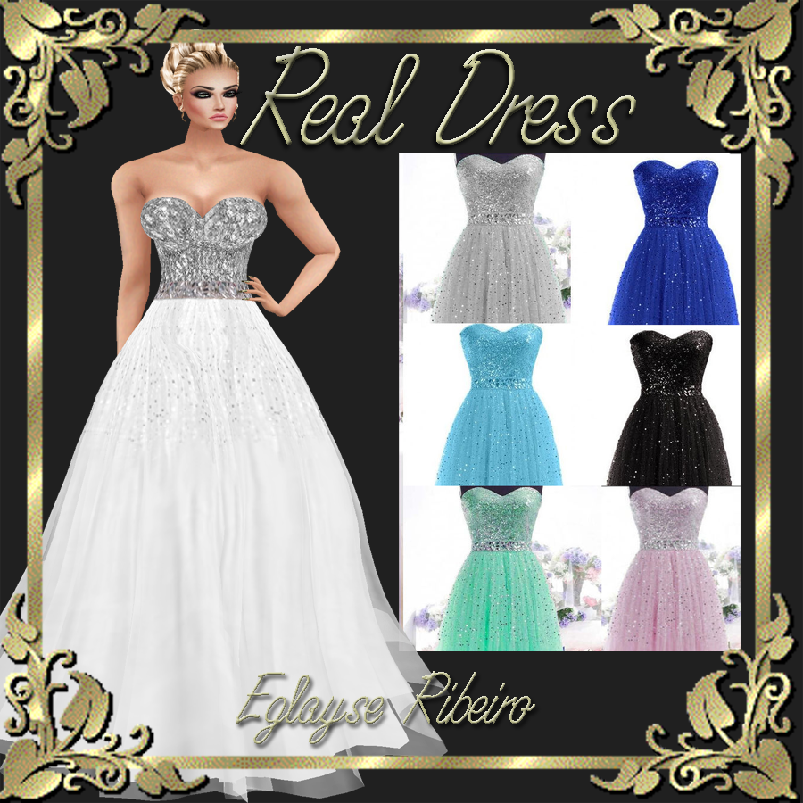  photo real dress silver white .png