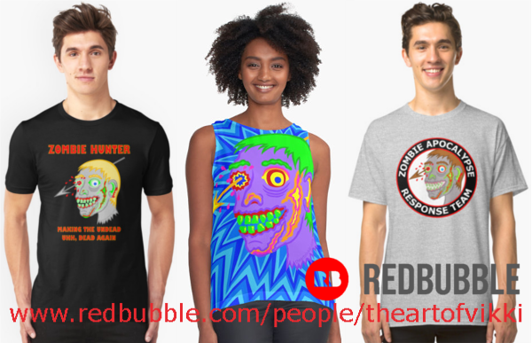 Funny Zombie stuff in my Redbubble shop
