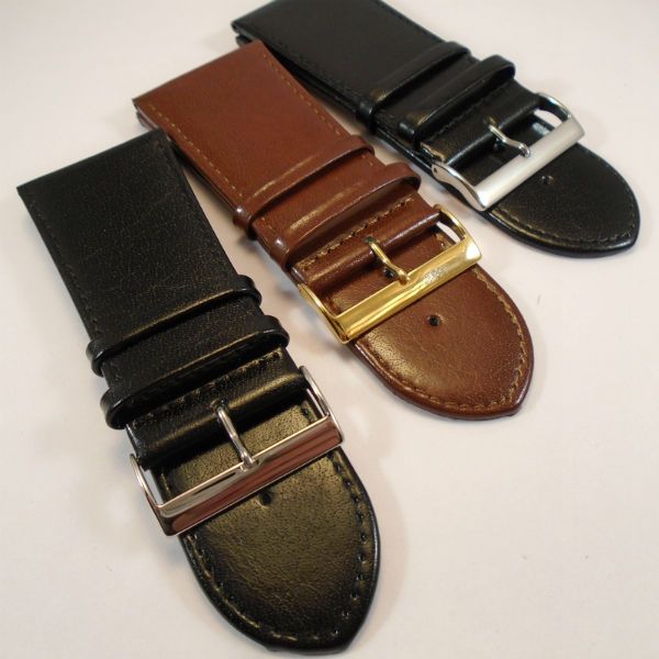 extra wide leather watch straps