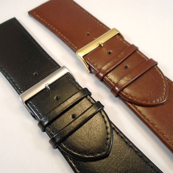 wide leather watch straps 30 32 34 36 38 40mm