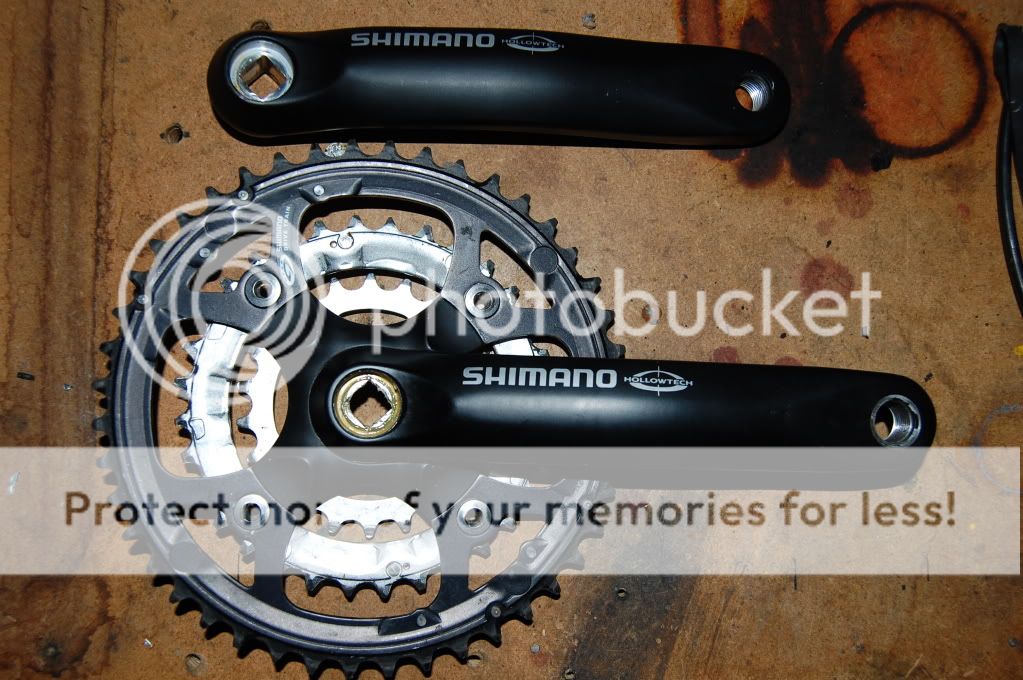 Shimano FC M460 Cranks Hollowtech Square Taper 170mm 9 speed  